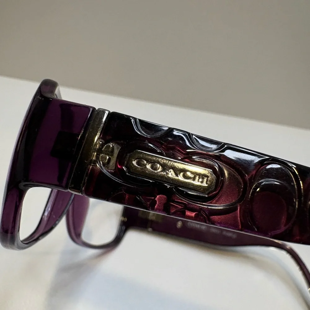 COACH S3011 PURPLE COACH SUNGLASSES FRAMES ONLY 55•15•120 COACH SUNGLASSES FRAME